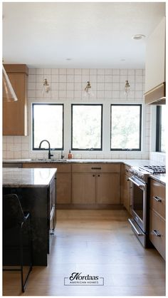 the kitchen is clean and ready for us to use in its new owner's home