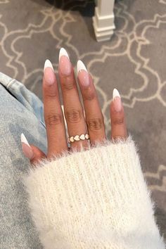 Vanilla Girl Nails, Nails Vanilla, Ariana Grande Nails, Nails French Tips, Beauty Hacks Nails, Romantic Nails, Girl Nails, Work Nails