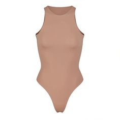 Lasaky - Double-Layer High-Elasticity Skin-Friendly Sleeveless Bodysuit with Round Neck, Soft and Comfortable Yoga Jumpsuit Yoga Jumpsuit, High Neck Bodysuit, Sleeveless Bodysuit, Active Wear Outfits, Body Suit, Shapewear, Everyday Fashion, High Neck, Autumn Fashion