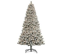 a white christmas tree on a stand with no decorations or ornaments around it, in front of a white background