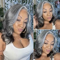 Wavy Shoulder Length Hair, Full Volume Hair, Shoulder Length Wavy Hair, Woman Hairstyles, Hd Lace Wig, Apple Dumplings, Gumbo Recipe, Grey Wig, Hair Raising