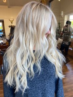 Full Highlight On Blonde Hair, Blonde Full Highlights On Blonde Hair, Blonde With Foils, Super Light Blonde Highlights, All Blonde Hair Color Shades, Partial Highlights Blonde Platinum, Full Blonde Color, Bright Blonde Foils