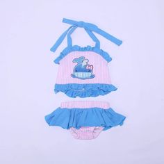 This one is pre-order,no moq Summer Sleeveless Tankini For Playtime, Sleeveless Summer Tankini, Cute Ruffled Swimwear For Poolside, Pink Ruffled Sleeveless Tankini, Cute Sleeveless Tankini For Swimming, Cute Sleeveless Tankini For Beach, Cute Sleeveless Beach Tankini, Blue Sleeveless Playwear Tankini, Beach Season Ruffled Swimwear