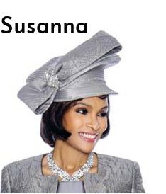 Susanna Collection Deluxe Dressy Hat Style: H3858 Elegantly embellished ribbon-style pill box hat ﻿Regular Price $125.00 Great for special occasions, weddings, conventions, holidays and for church. Sign Up For Rewards Program just go to the icon on right side of this page Follow the instructions, it's quick and easy Elegant Mini Hats For Wedding And Holiday, Elegant Mini Hats For Formal Holiday Events, Silver Short Brim Hat For Church, Silver Curved Brim Hat For Wedding, Formal Short Brim Silver Hat, Elegant Silver Hat For Evening, Elegant Silver Mini Hat For Formal Occasions, Elegant Silver Mini Hat For Formal Events, Silver Hat With Curved Brim For Formal Occasions