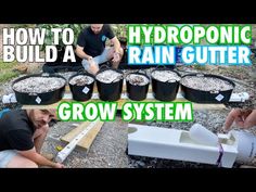 how to build a hydroponic rain gutter garden system for your yard or backyard