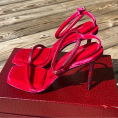 Tamara Mellon Velvet Crystal Embellishment Sandals Ruby Size Eu 40 Us 10 New In Box Tamara Mellon Shoes, Tamara Mellon, Ruby Slippers, Crystal Embellishment, Shoes Women Heels, Embellishments, Ruby, Shoes Heels, Slippers