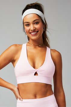 Oasis Twist Medium Impact Sports Bra Fabletics pink female Activewear >> Womens >> Sports Bras >> Medium Impact regular Yoga and Studio Removable Bra Cups Twist Medium, Female Activewear, Pinterest Uk, Activewear Trends, Womens Activewear Tops, Stylish Activewear, Casual Activewear, Womens Sports, Activewear Fashion