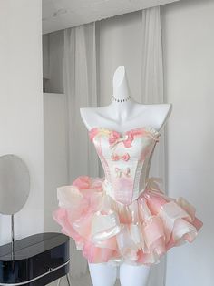 Cute Heart Outfits, Heart Corset Top, Short Princess Dress, Princess Clothes, Princess Design, Princess Fashion, Kawaii Fashion Outfits, Fairytale Dress, Heart Dress