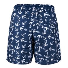 Anemoss Anchors Men Swim Trunk is made of 100% polyester. This mens swimsuit has an elastic waistband with a drawstring to adjust the tightness according to your waist. It features a comfortable mesh liner for breathability and draining holes so they can quickly become lightweight once you get out of the water. There are 2 side-seam pockets and 1 back welt pocket to hold your essentials. The length of this beach short is 43 cm. Its shorter above-knee design provides easier movement. Anemoss Collection brand specializes in marine style on lightweight, breathable fabrics. This mens swimwear has anchors design with marine inspired colors and a proper finish. It is machine washable and offer quick-drying properties, which are ideal for a fast and active lifestyle. It's available in sizes S to Mens Swimsuit, French Press Tea, Chocolate Fashion, Anchor Design, Luggage Backpack, Kids Watches, Mens Swim Trunks, Back Women, Cool Backpacks