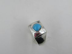 Sterling Silver Boys Ring with 6mm round Turquoise Stone. 10mm wide at the top and tapers to 4 1/2mm at the bottom. Modern Turquoise Round Ring, Boys Ring, At The Top, Turquoise Stone, Sterling Silver Ring, Band Rings, Silver Ring, Sterling Silver Rings, The Top