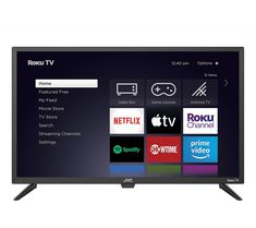 the rokuo tv is shown in black