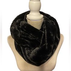 Black Faux Fur Infinity Scarf Very Soft And Fluffy Like New- Never Used See Pics For Appropriate Measurements Final Sale Black Faux Fur, Infinity Scarf, Scarf Wrap, Scarf Accessory, Faux Fur, Women Accessories, Women Shopping, Color, Black