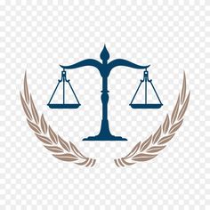 the scales of justice symbol with laurels