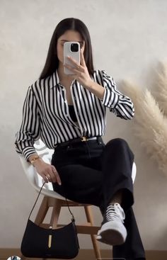 Outfit Formal Juvenil, Outfit Formal Casual, Outfit Semi Formal, Semi Formal Mujer, Outfit Formal Mujer, Outfits Juvenil, Classic Style Outfits, Converse Style, Stylish Work Outfits