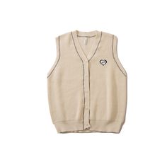 Threebooy Korean Knitted Cardigan Men Causal V-neck Solid Student Swea – threebooy Casual Winter Vest Cardigan, White Sleeveless Winter Cardigan, Cotton V-neck Sweater Vest For Winter, V-neck Vest Cardigan For Winter, White Sleeveless Casual Cardigan, Casual Beige V-neck Vest, Sleeveless Cotton Vest Cardigan, Sleeveless Cotton Cardigan Vest, Sweaters Vest