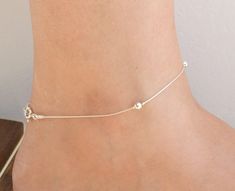 "Sterling Silver anklet,silver anklet,dainty anklet,minimalist anklet,Silver Anklets for Women, Ankle Bracelet, Foot Jewelry, Ankle Bracelet Get ready for the Summer! Simple classic minimalist everyday sterling silver anklet . Very delicate and dainty Length - 9\" + 1.5\" adjustable chain extender. Made from 925 sterling silver . If you would like this chain altered, please convo me. All my jewelry are packed in an elegant gift box. If you want to give it as a gift you can specify the address an Silver Minimalist Anklets For Gift, Minimalist Sterling Silver Anklet With Adjustable Chain, Minimalist Silver Anklets With Adjustable Chain, Minimalist Sterling Silver Anklets In Silver, Delicate Adjustable Silver Anklets, Minimalist Hypoallergenic Sterling Silver Anklets, Silver Anklet With Delicate Chain As Gift, Silver Delicate Chain Anklet As Gift, Silver Delicate Chain Anklet For Gift