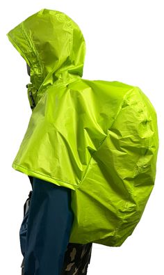 Bag Reference, Hiking Skirt, Packable Rain Jacket, Rain Cape, Accessory Inspo, Shoulder Cape, Technical Design, Moroccan Blue, Hooded Cape