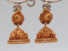 Jumka Design Gold, Chudi Designs, Golden Jhumka, Baby Jewelry Gold, Gold Jhumkas, Gold Jhumka, Jewel Design, Gold Jhumka Earrings