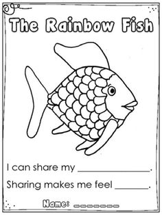 the rainbow fish worksheet