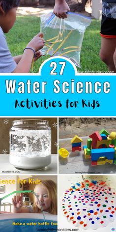 water science activities for kids to play with