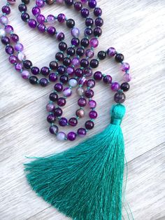 Crown Chakra Yoga, Indigo Child, Mala Jewelry, Knotted Mala, Gemstone Properties, Chakra Yoga