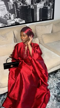 Senegalese Boubou Dresses, Red Dress Modest, Silk Dress Outfit Classy, Classy Dress Black, Nigerian Clothing, Summer Vacay Outfits, Bazin Styles, Church Outfit Winter, Girl Money