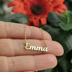 "Endless Love Gold Personalized Name Necklace❤️ Endless Love❤️ Shakespeare, \"What's in your name?\" Said. But actually a name is important. Just remembering someone's name, memories for a particular person will appear. Whether bad or good memories. This makes one infinite to our mind and heart. They could live away from us. They may have already died. But remembering their names, their souls are always inside us. Bring the spirits of your loved ones anywhere and anytime with the Infinity Love G Dainty Diamond Necklace, Name Necklaces, Crown Necklace, Cary Nc, Gold Name Necklace, Initial Necklace Gold, Name Jewelry, Custom Name Necklace, Birthday Jewelry Gift