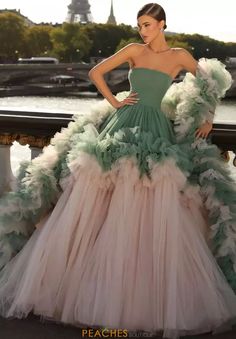 Dress Etiquette, Wedding Gown Simple Elegant, Tarik Ediz Dresses, Tulle Balls, Draping Fashion, Tarik Ediz, Ruffle Wedding Dress, Exquisite Gowns, Gown Pattern