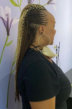 Weave Updo Hairstyles, Weave Updo, Cornrow Mohawk, Side Swept Updo, Mohawk Updo, Faux Bangs, Halo Braids, Long Weave, Mohawk Braid