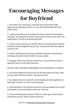 Encouraging Messages for Boyfriend Printable Encouraging Messages For Boyfriend, Feel Underappreciated, Parent Yourself, Messages For Girlfriend, Messages For Boyfriend, 365 Jar, Message Ideas, Encouraging Messages