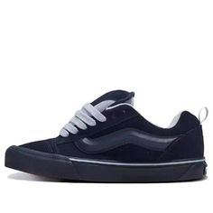 Vans Knu Skool OG 'Navy Blue' VN0009QCBX9 Low Cut Shoes, Navy Blue Shoes, 2000s Style, Vans Shop, Black Babies, 2000s Fashion, Stylish Sneakers, Fashion Killa, Low Cut