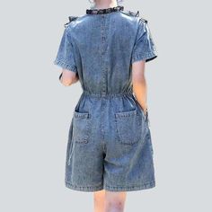 Introducing our 2023 Summer Collection ââ‚?denim overall shorts with ruffles. the perfect combination of street style and traditional elegance!Why They're Your Next Summer StapleThese shorts are designed to embody the spirit of rebellion intertwined with a refined sophistication. reflecting the perfect blend of contemporary trendy and nostalgic rock-n-roll. Embroidered with edgy damaged pattern. these shorts are sure to make a statement and give an effortlessly cool attitude.Key Highlights: Grun Shorts With Ruffles, Cool Attitude, Denim Overall Shorts, Denim Overalls Shorts, Summer Staples, Denim Overalls, Individual Style, Overall Shorts, Unique Fashion