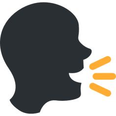 the silhouette of a man's head is shown with an orange light coming from his mouth