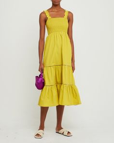 Price Comparison Few Moda $59 Zimmermann​​ $340 Reformation $278 Product Details Add this brightly colored dress to your spring wardrobe. We love the elastic bodice and straps with rouching.- Pockets- Content: 100% Cotton Style# T22WDR12106 Fit Notes - Model wearing a size XS- Model measurements: 5'10'' Height / 31'' Bust / 23.5'' Waist / 33.5'' Hips Kenzo Dress, Mini Frock, Navy Lace Dress, Bra Size Charts, Bandage Midi Dress, Blue Sleeveless Dress, Column Dress, Dress The Population, Cotton Midi Dress