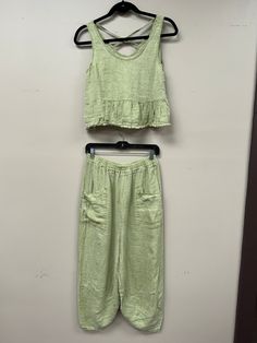 Upgrade your summer wardrobe with these stylish Italian linen pants. Featuring two front pockets and an elastic waist, they're perfect for a relaxing day at the cabin or any casual occasion. One size fits all (S-L), making them the easiest and most versatile addition to your closet. Embrace the comfort and style of these fun pants today! Linen Tank Top, Linen Tank, Scarf Belt, Fun Pants, The Cabin, Winter Tops, Relaxing Day, Fall Shopping, Hat Shop