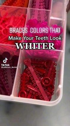 Dental Braces Colors, Braces Colors Combinations, Pink Braces, Red Braces, Braces Food, Braces Bands, Cute Braces Colors, Braces Tips, Getting Braces