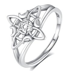 PRICES MAY VARY. ❤ CELESTIA's 925 Sterling Silver witches knot ring is an authentic piece of witchy jewelry that offers powerful protection against negative energies. ❤ Made from high-quality silver, this original witches knot ring is a versatile accessory that can be worn every day or for special occasions. ❤ The witches knot, or the nudo de bruja, is a traditional symbol of protection in witchcraft, and wearing it as a ring is a beautiful and powerful way to connect with its magic. ❤ This witc Witches Knots, Witches Knot, Witchy Ring, Witch Ring, Witch Necklace, Witch Gift, Vintage Dragon, The Witches, Modern Witch