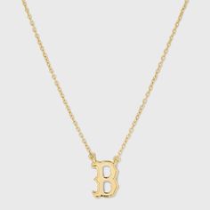 Elevate your game day style with the Bijoux Sport by Luv Aj MLB Logo Charm Necklace. Regardless of which team you’re rooting for, we’ve got the perfect pieces to help you show off your team spirit. This necklace features a sleek charm crafted from high-quality gold-plated brass, ensuring durability and a polished metal finish. The necklace is adorned with an eye-catching logo charm of your favorite MLB team. High quality but also affordable, these pieces are built to endure much more than a nine Gold Necklace With Initial Pendant And Logo Charm, Gold-tone Charm Necklaces With Logo For Gifts, Gold-tone Necklace With Logo Charm, Elegant Gold-tone Necklace With Logo Charm, Luxury Gold-tone Necklace With Logo Charm, Logo Necklace, Red Sox Logo, Luv Aj, Preppy Stuff