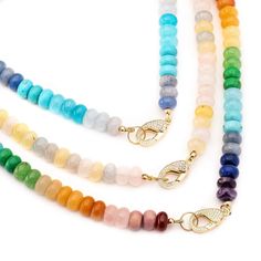 Rondelle Gemstone Bead Rainbow Gemstone Beaded Necklace With Round Beads, Rainbow Rondelle Beaded Jewelry, Elegant Rainbow Beaded Necklace, Rainbow Rondelle Gemstone Bead Necklaces, Rainbow Gemstone Beaded Necklaces For Jewelry Making, Rainbow Rondelle Gemstone Beads Necklace, Rainbow Gemstone Beaded Round Necklaces, Rainbow Gemstone Beaded Necklace, Rainbow Rondelle Gemstone Beaded Necklace