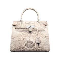 PRICES MAY VARY. Exquisite manual production: This ladies' hand-held bag is elaborately made by hand, and every detail shows extraordinary craftsmanship, showing a unique taste. Unique material combination: The selected white crocodile skin and sheepskin lining complement each other, with the luxurious texture of the crocodile skin and the soft and delicate sheepskin lining, providing an ultimate tactile experience. Fashionable appearance design: The pure white main color makes it full of fashio High-end Rectangular Bag With Crocodile Pattern, High-end Rectangular Crocodile Pattern Bag, Luxury Beige Shoulder Bag With Crocodile Pattern, High-end Top Handle Bag With Crocodile Pattern, Luxury Crocodile Pattern Shoulder Bag, Luxury Crocodile Pattern Handheld Bag, Luxury Handheld Shoulder Bag With Crocodile Pattern, Designer Crocodile Pattern Rectangular Shoulder Bag, Luxury Bags With Crocodile Pattern For Daily Use