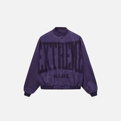 Front view of the purple Y2k Washed Denim Jacket in a gray background Vintage Grunge Aesthetic, Cute Y2k Outfits, 90s Y2k Fashion, 90s Hip Hop Fashion, Baby Tees Y2k, Y2k Aesthetic Outfits, Winter Outfits Men, Vintage Denim Jacket, Y2k Outfits