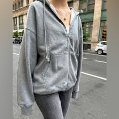 Dark Grey Brandy Melville Christy Hoodie Oversized! Nwot Gray Fall Hoodie With Adjustable Hood, Trendy Winter Sweats With Drawstring Hood, Casual Winter Sweats With Drawstring Hood, Basic Fleece Outerwear For Fall, Gray Hoodie For Everyday Spring Wear, Basic Gray Hoodie For Fall, Fall Sweats With Adjustable Hood, Urban Hoodie Sweats For Fall, Urban Style Hoodie Sweats For Fall