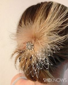 DIY wedding hairpiece – SheKnows