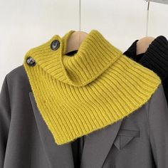 44316343599334 Korea Fashion Winter, Shawl Outfit, False Collar, Collar Scarf, Snood Scarf, Scarf Material, Collar Coat, Designer Scarves, Collared Coat