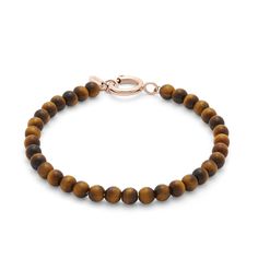 Oval Stone Bracelet Jewelry | MVMT Brown Stone Bracelet As A Gift, Brown Stone Bracelet As Gift, Brown Stone Bracelet For Gift, Brown Gemstone Round Bracelets, Round Agate Bracelets With Natural Stones, Round Agate Bracelet With Natural Stones, Brown Gemstone Bracelets, Natural Stone Agate Bracelets, Everyday Bracelet With Polished Beads