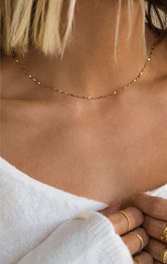 The perfect starting point for your necklace layering. This piece lives up to its name's definition: "to shine with a soft tremulous or gleaming light."  Material Made in 10k solid gold to last forever Size 16 - 19" Details Each piece of Leah Alexandra jewellery is handmade in her Vancouver beachside studio. Only the f Candles Photography, Heirloom Gifts, Original Art Prints, Necklace Layering, Soft Clothes, Tea Accessories, To Shine, Ring Collections, Bride Gifts