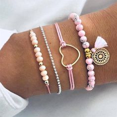 Beads of Love - Naya Bracelets Bracelets With Charms, Bohemian Bracelets, Crystal Beads Bracelet, Handmade Jewelry Diy