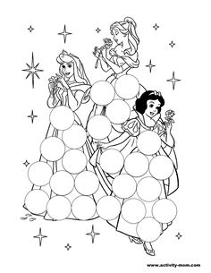 the disney princesses are playing with bubbles in this coloring page for adults and children