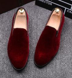 New+Luxury+Red+Velvet+Hand+Stitch+Men+Fashion+Loafer+Shoes    Upper+Material+Genuine+Suede+  Inner+Soft+Leather  Style+Loafer+  Color+Red+  Sole+Leather  Gender++Male  Heel+Leather    Manufacturing+Time+7+to+10+Business+Days    IMPORTANT+NOTE    Please+measure+your+foot+size+according+to+the+size... Luxury Men's Shoes With Red Sole For Semi-formal Wear, Red Men Wedding Shoes, Luxury Red Leather Casual Shoes, Luxury Elegant Red Dress Shoes, Luxury Men's Shoes With Red Sole For Galas, Luxury Leather Shoes With Red Sole For Business, Luxury Casual Leather Shoes With Red Sole, Luxury Red Leather Shoes With Plain Toe, Luxury Red Leather Shoes For Semi-formal Occasions