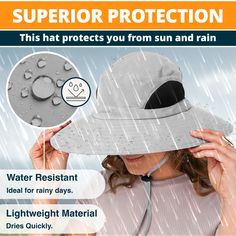 Get 360-degree full face protection as you step into your next adventure when you wear GearTop’s Discoverer Series sun hat! Featuring removable flaps, protect your face and neck from the elements, especially from UVA and UVB sun rays. FEATURES: Sun hat with removable neck and face flaps for 360-degree protection Breathable bucket hat with mesh panels at the sides Bucket hat with elastic drawcord for fit customizability Adjustable drawstring/ chin strap for added security Versatile sun hat for an Packable Sun Hat, Hunting Hat, Mens Sun Hats, Safari Hat, Sun Protection Hat, Face Protection, Fishing Hat, Go Hiking, Hat For Man